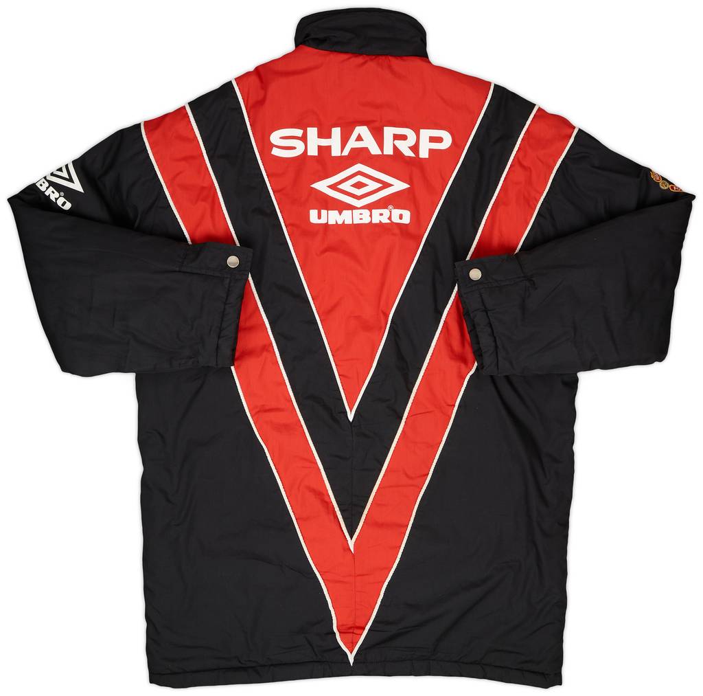 1992-93 Manchester United Umbro Padded Bench Coat - 7/10 - (XL)