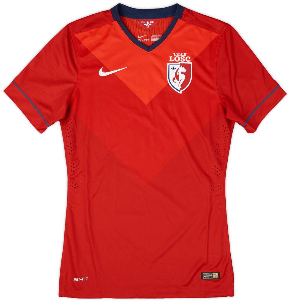 2014-15 Lille Authentic Home Shirt - 9/10 - (S)