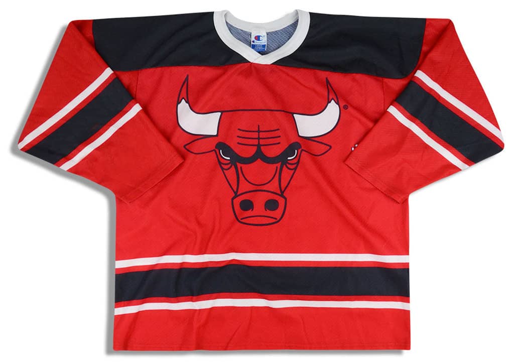 1990s Chicago Bulls Champion Hockey Jersey L