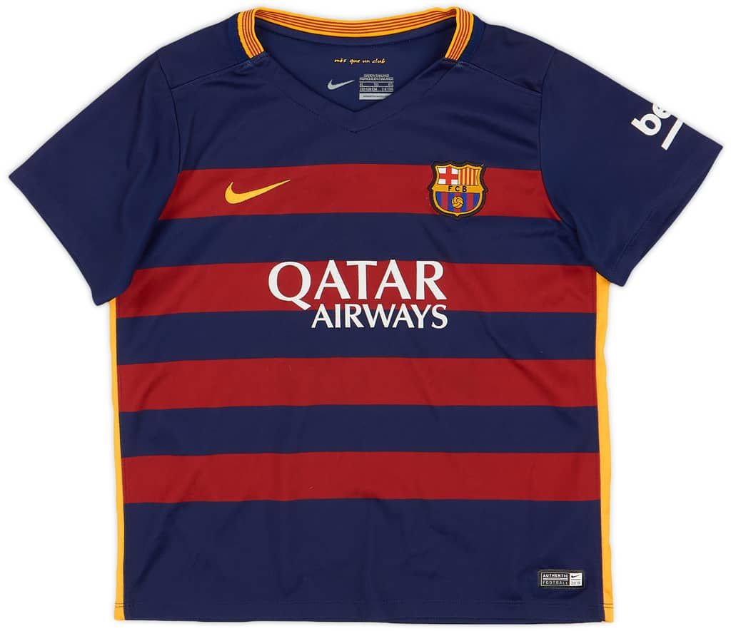 2015-16 Barcelona Home Shirt - 7/10 - (S.Boys)