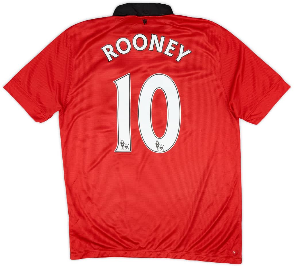 2013-14 Manchester United Home Shirt Rooney #10 - 5/10 - (L)
