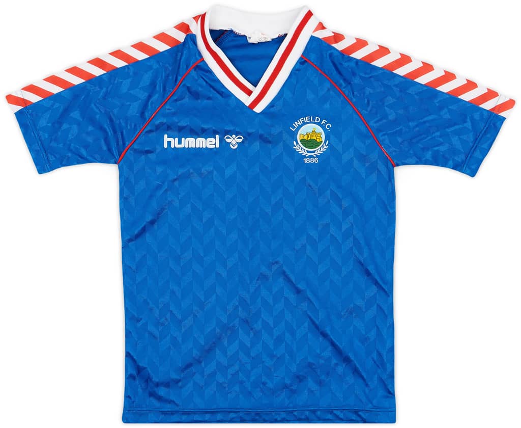 1987-90 Linfield Home Shirt - 7/10 - (L.Boys)