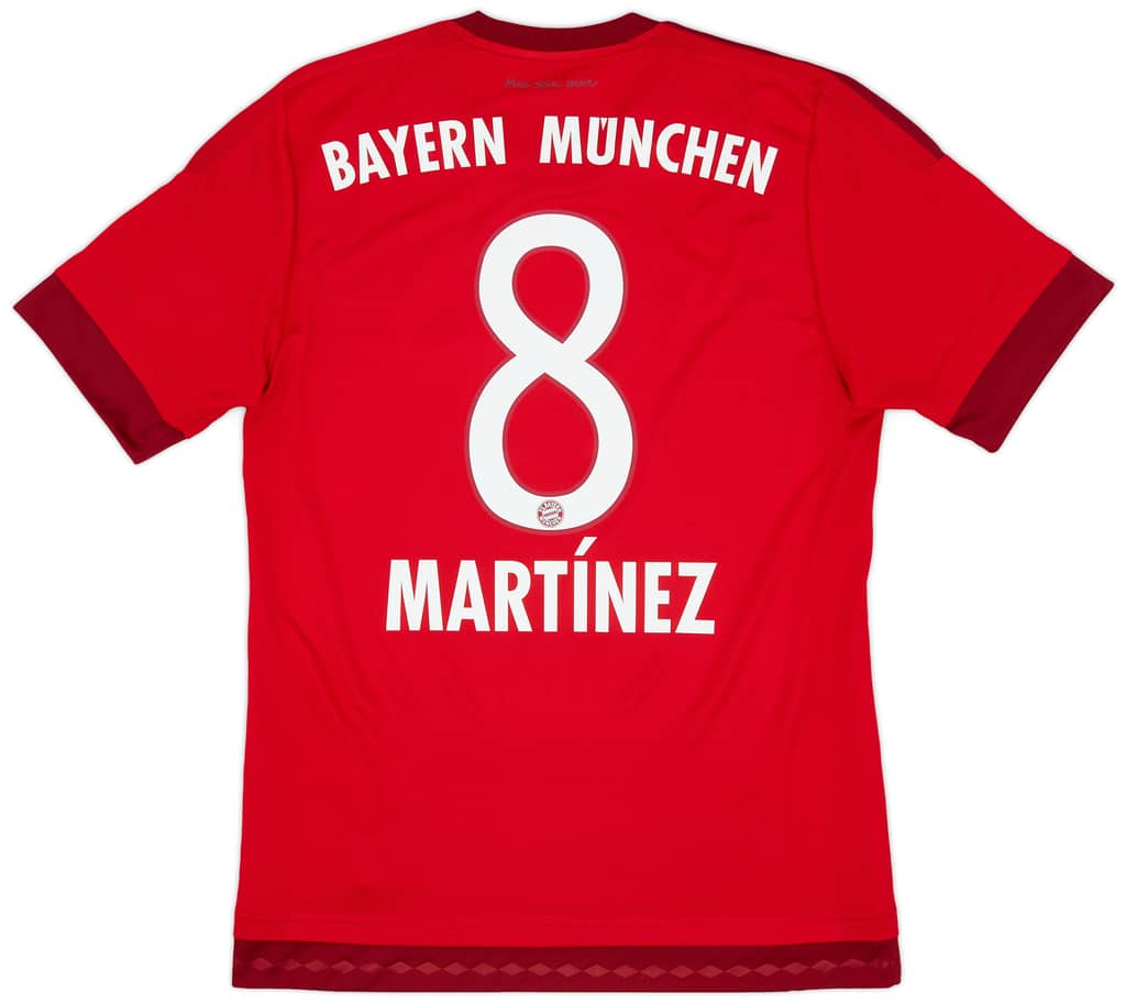 2015-16 Bayern Munich Home Shirt Martinez #8 - 8/10 - (S)