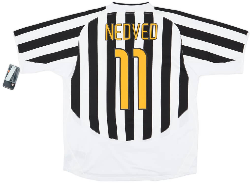 2003-04 Juventus Home Shirt Nedved #11 (XL)