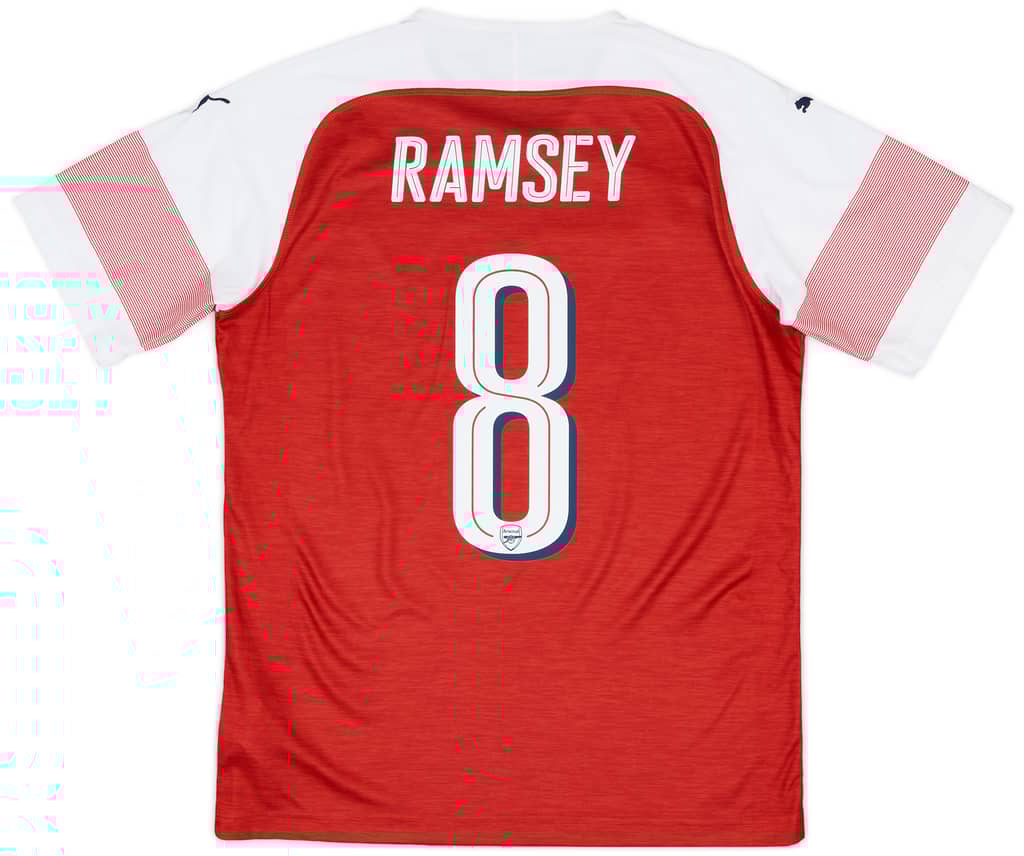 2017-18 Arsenal Home Shirt Ramsey #8 - 8/10 - (M)