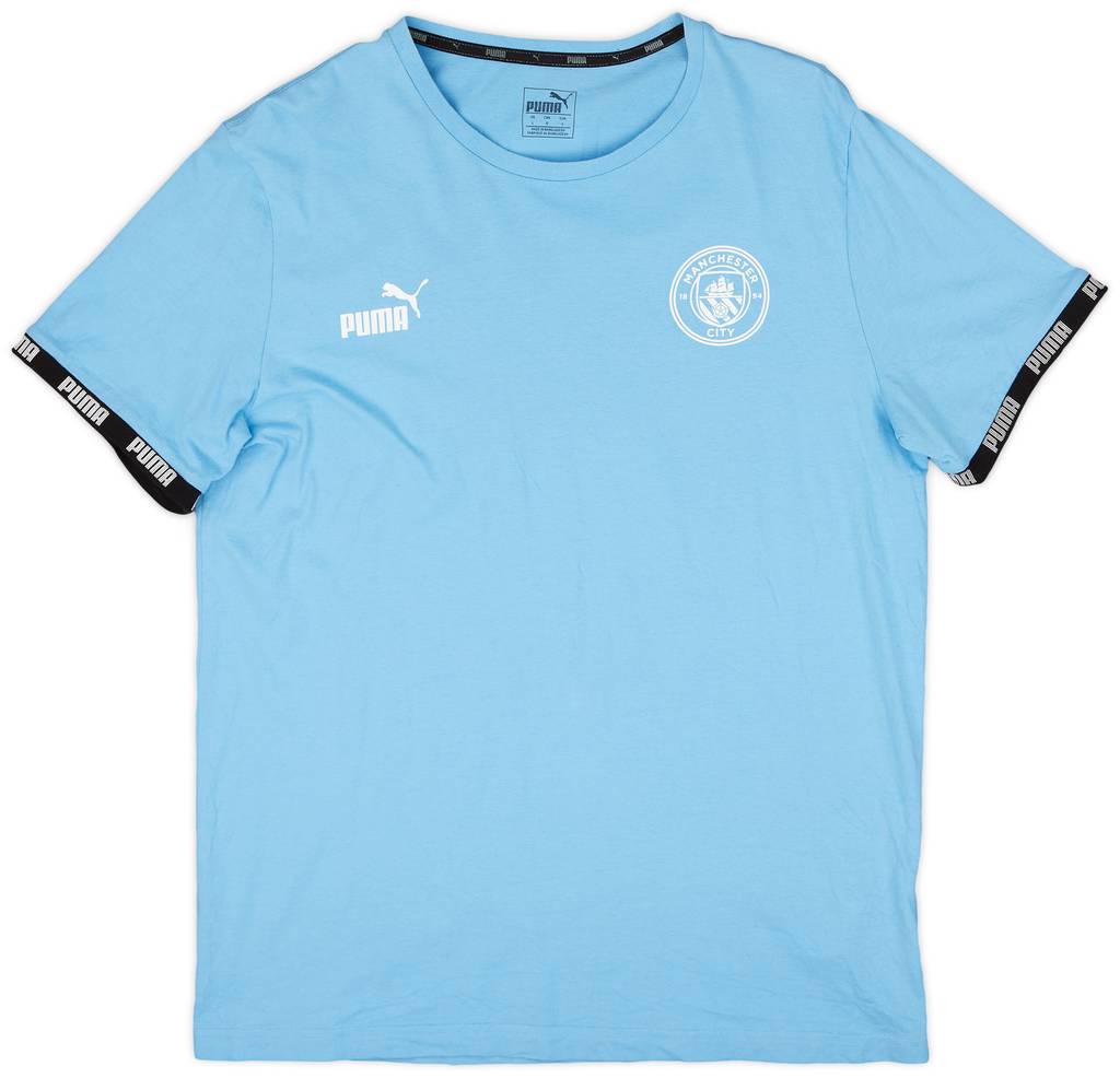 2019-20 Manchester City Puma Cotton Tee - 9/10 - (L)