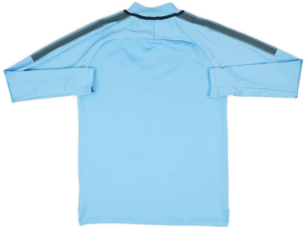 2017-18 Manchester City Nike 1/4 Zip Drill Top - 8/10 - (M)