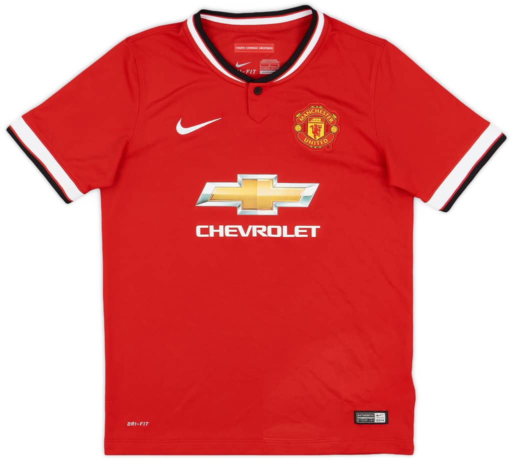 2014-15 Manchester United Home Shirt - 7/10 - (L.Boys)