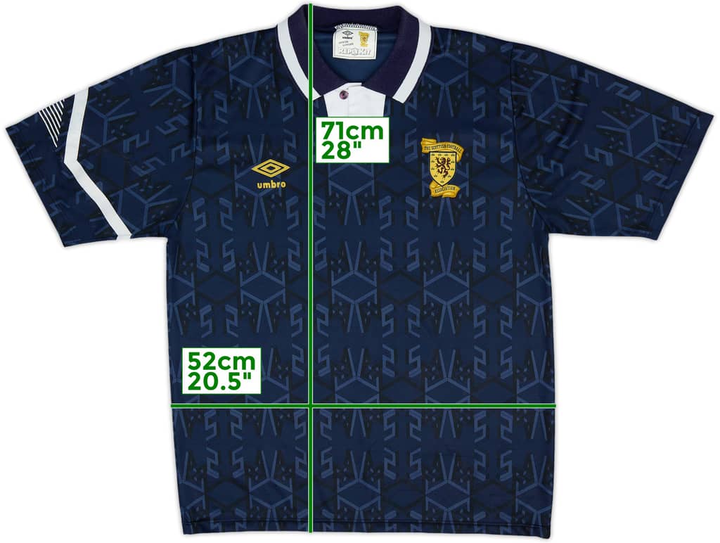 1991-94 Scotland Home Shirt - 8/10 - (M)