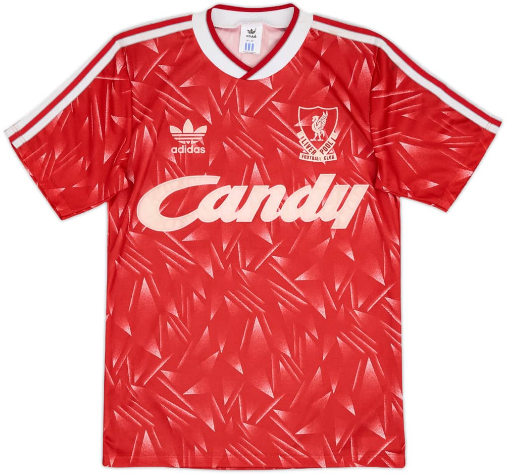 1989-91 Liverpool Home Shirt - 7/10 - (L.Boys)