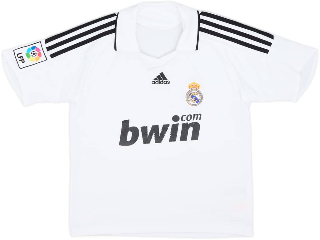 2008-09 Real Madrid Home Shirt - 5/10 - (M.Boys)
