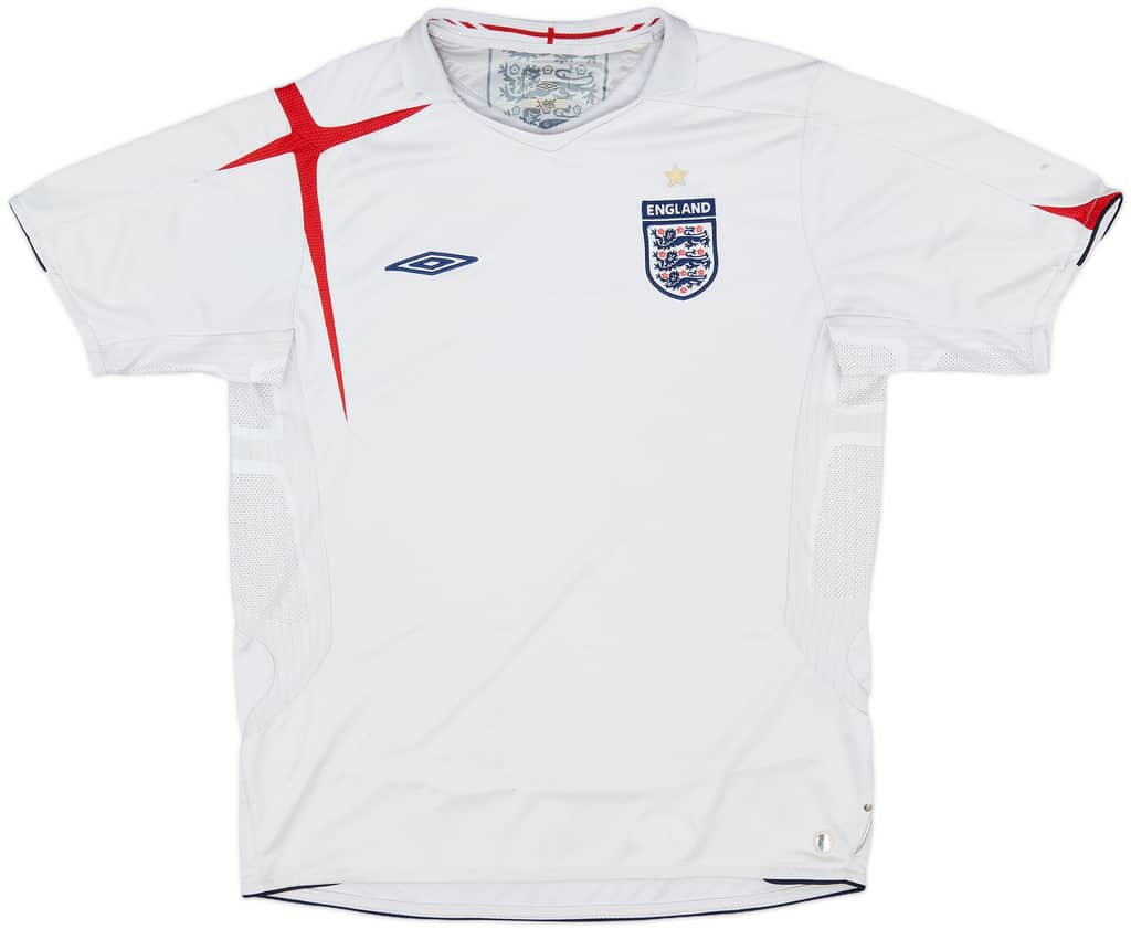 2005-07 England Home Shirt - 4/10 - (L)
