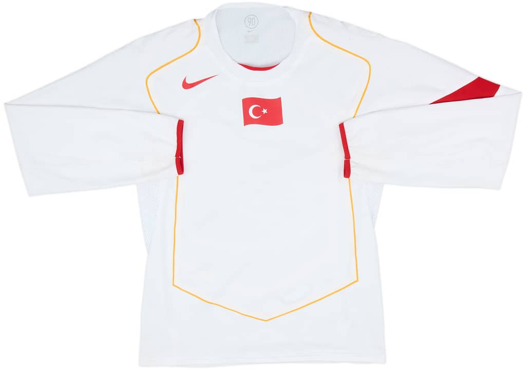 2004-06 Turkey Player Issue Away L/S Shirt - 9/10 - (M)