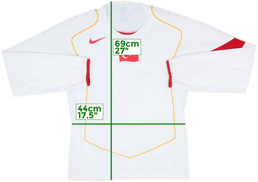 2004-06 Turkey Player Issue Away L/S Shirt - 9/10 - (M)