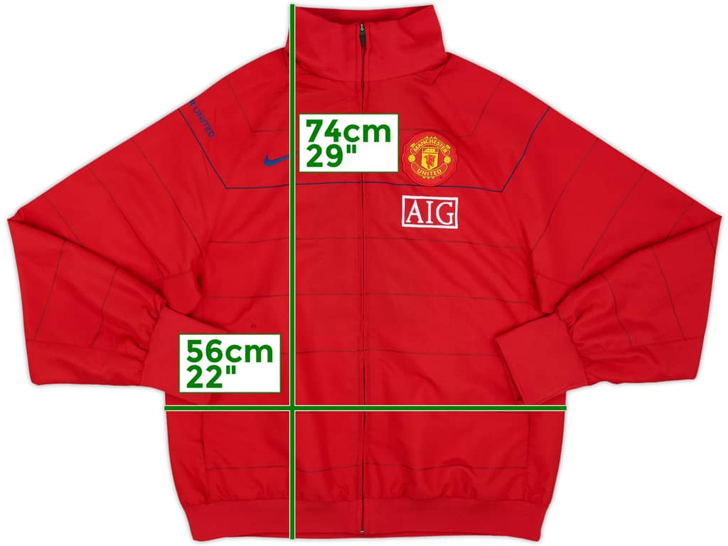 2008-09 Manchester United Nike Track Jacket - 8/10 - (M)
