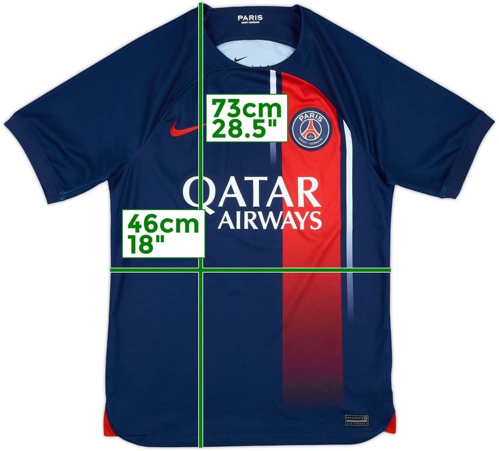 2023-24 Paris Saint-Germain Home Shirt - 7/10 - (S)