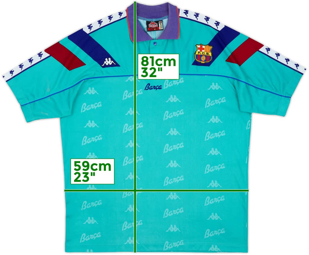 1992-95 Barcelona Away Shirt - 8/10 - (XL)