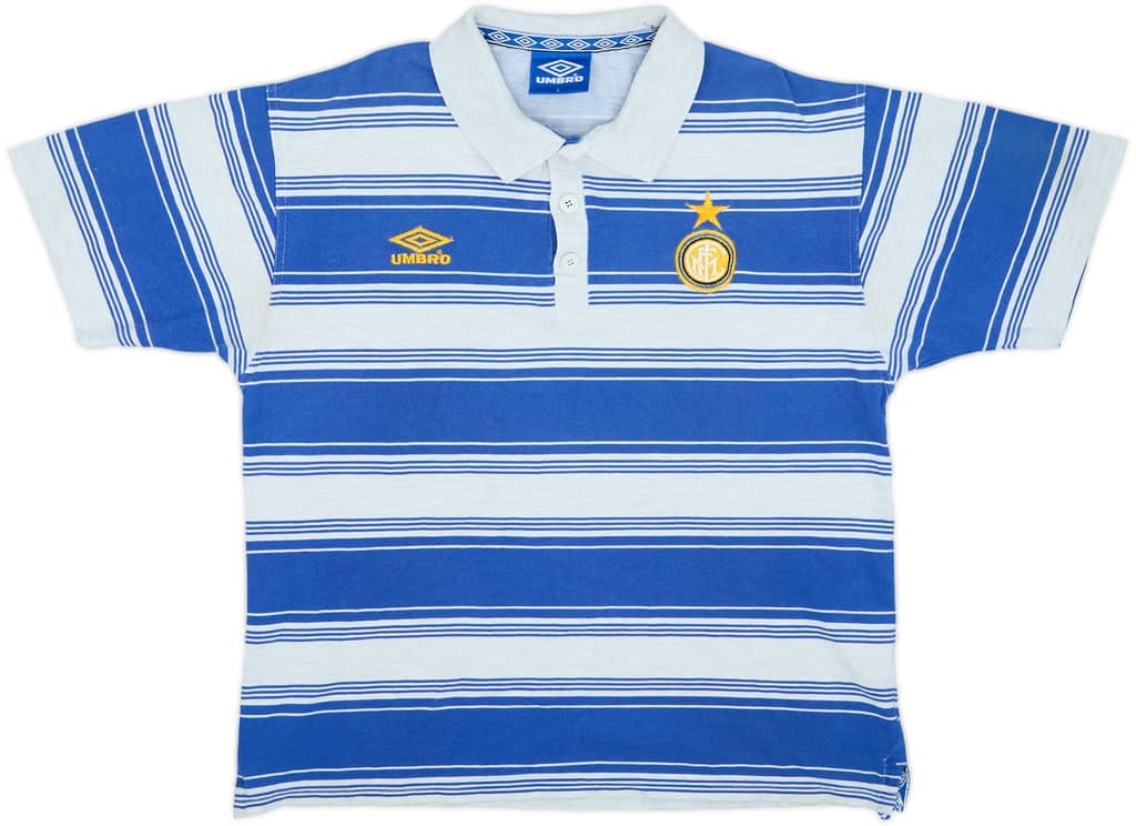 1994-95 Inter Milan Umbro Polo Shirt - 7/10 - (L)
