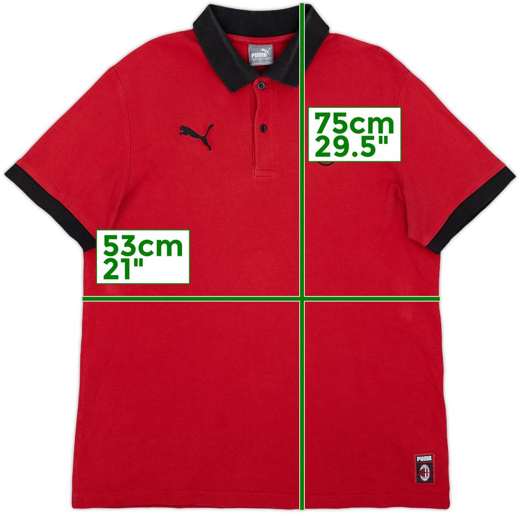 2018-19 AC Milan Puma Polo Shirt - 9/10 - (L)