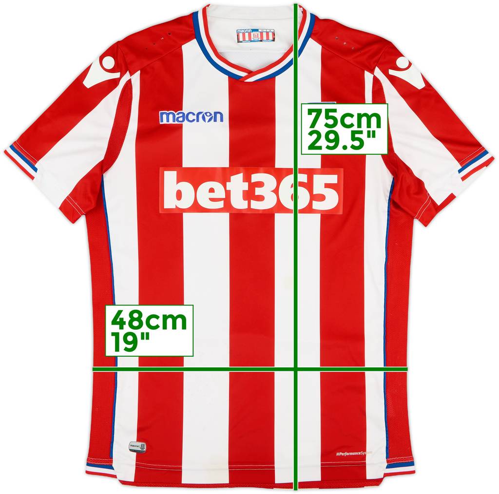 2017-18 Stoke City Home Shirt - 6/10 - (M)