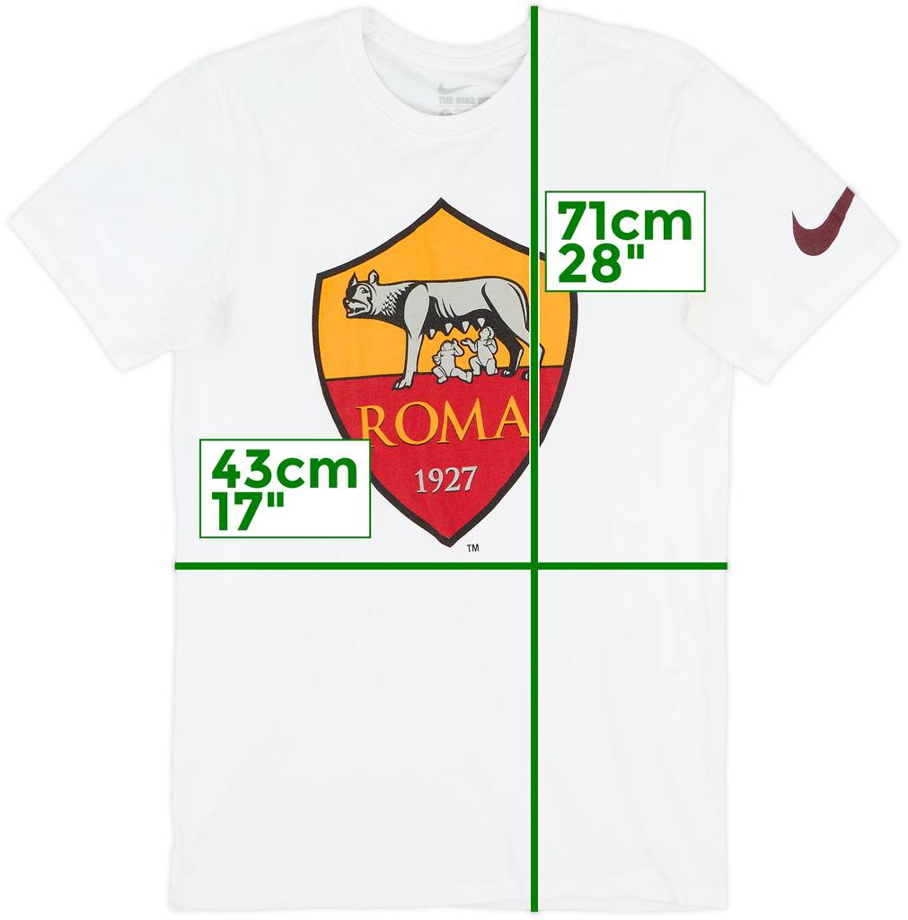2016-17 Roma Nike Cotton Tee - 7/10 - (S)