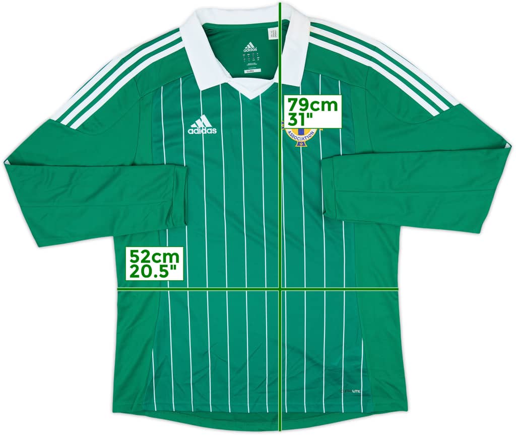 2012-13 Northern Ireland Home L/S Shirt - 9/10 - (L)