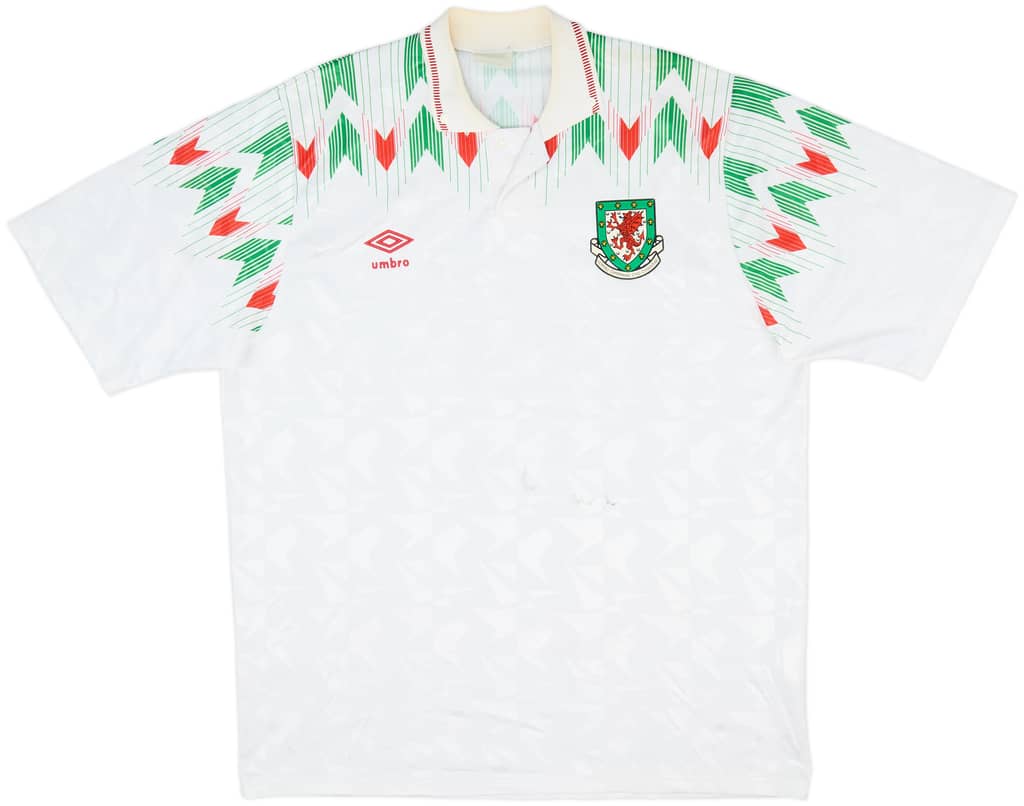 1990-92 Wales Away Shirt - 7/10 - (L)