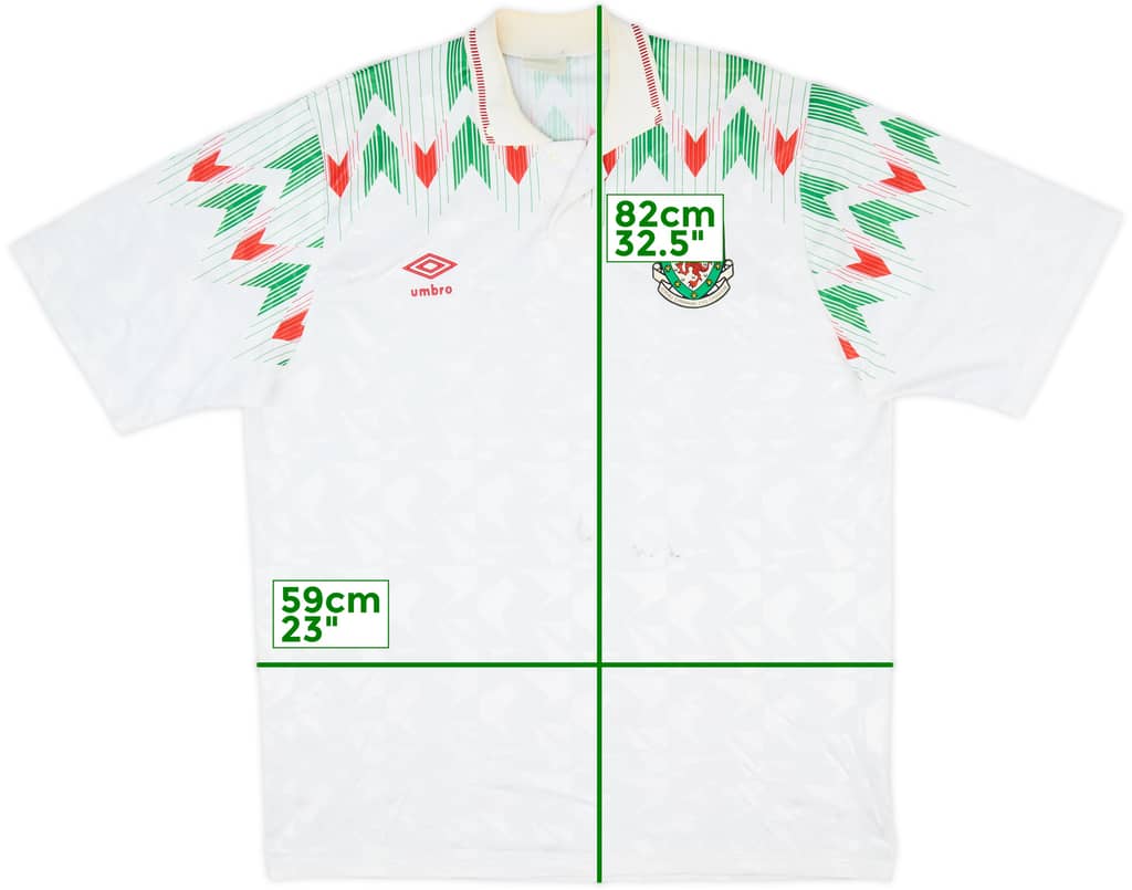 1990-92 Wales Away Shirt - 7/10 - (L)