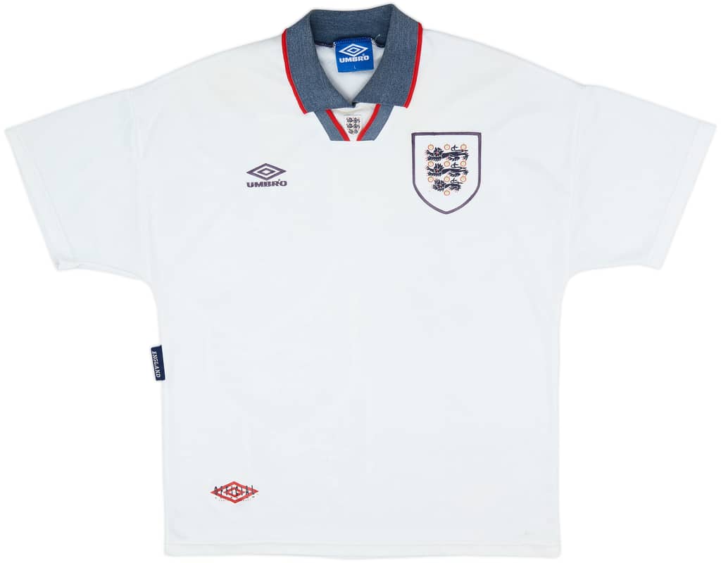 1993-95 England Home Shirt - 6/10 - (L)