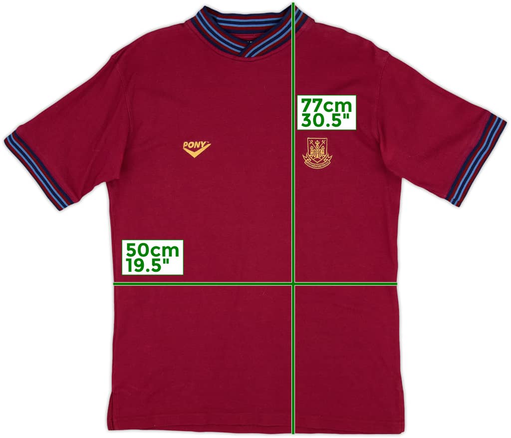 1995-97 West Ham Pony Training Shirt - 9/10 - (M)