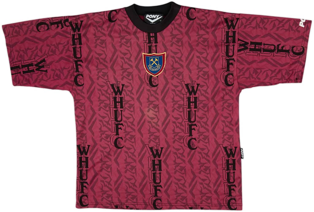 1995-97 West Ham Pony Training Shirt - 9/10 - (M)