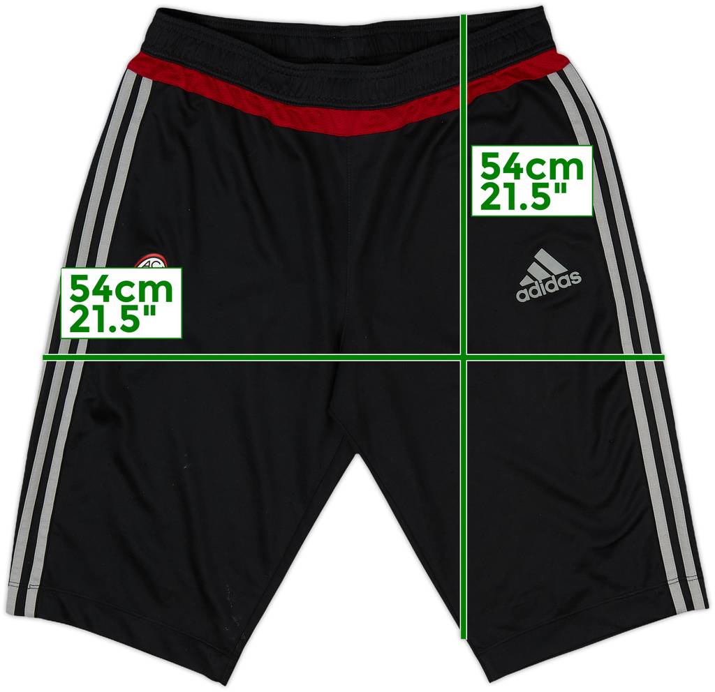 2015-16 AC Milan adidas Training Shorts - 9/10 - (M)