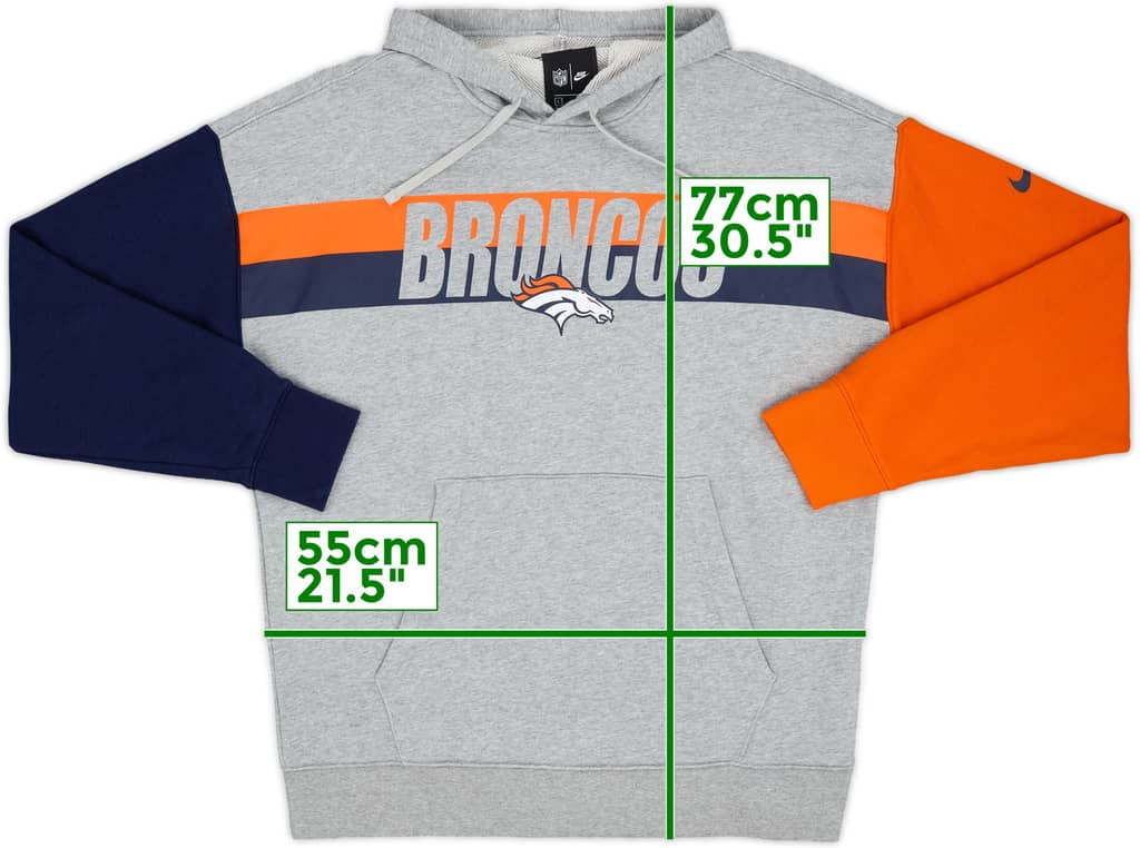 2020 Denver Broncos Nike Hooded Sweat Top - 9/10 - (L)