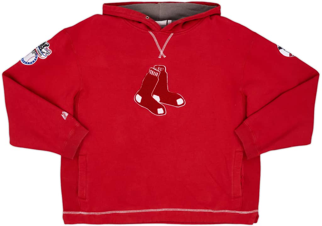 2000s Boston Red Sox Majestic Hooded Sweat Top - 8/10 - (XL)
