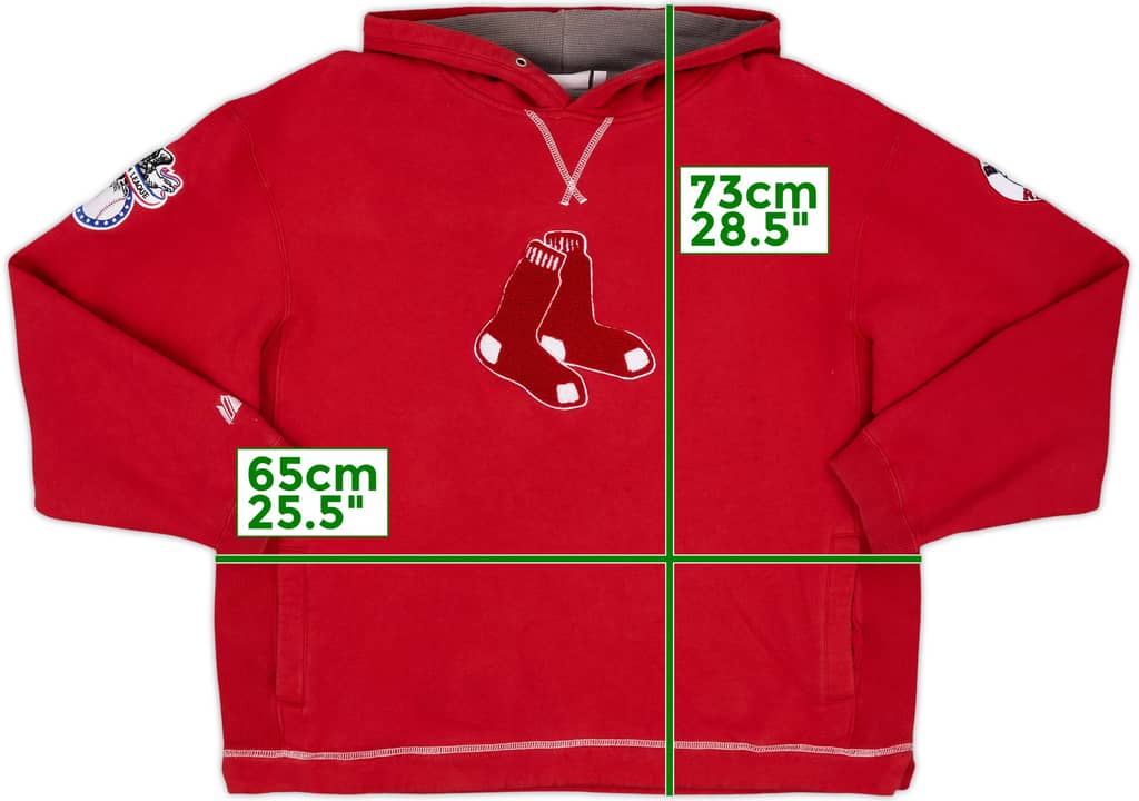 2000s Boston Red Sox Majestic Hooded Sweat Top - 8/10 - (XL)