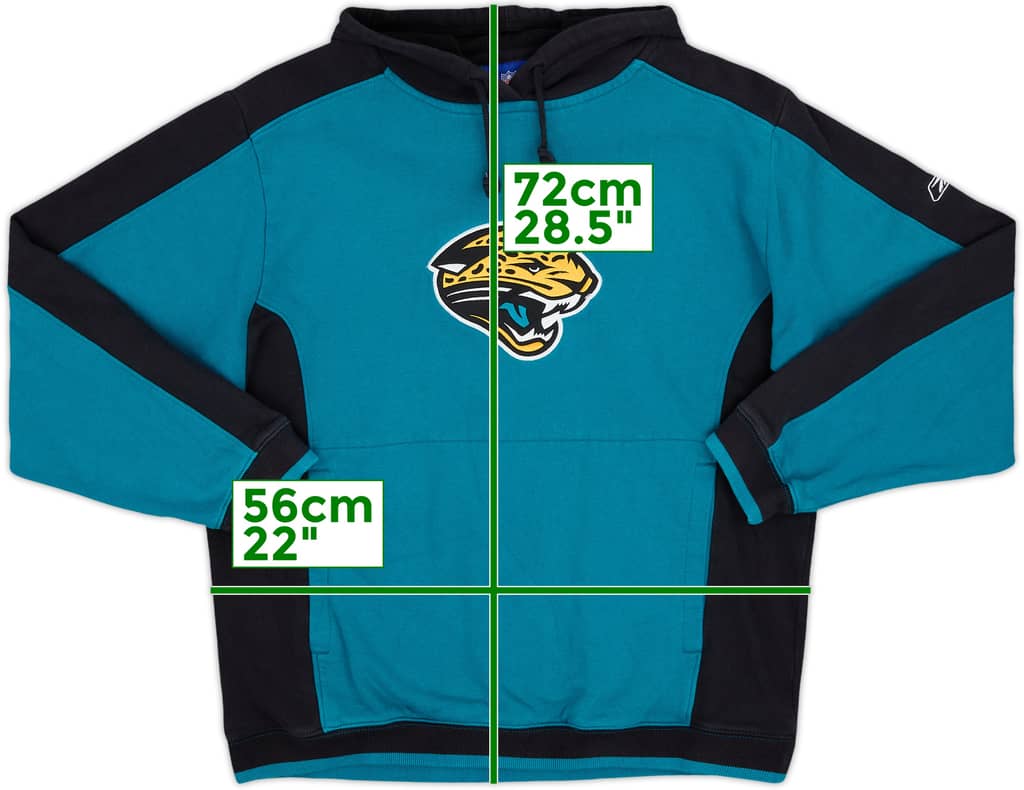 2007 Jacksonville Jaguars Reebok Hooded Sweat Top - 7/10 - (S)