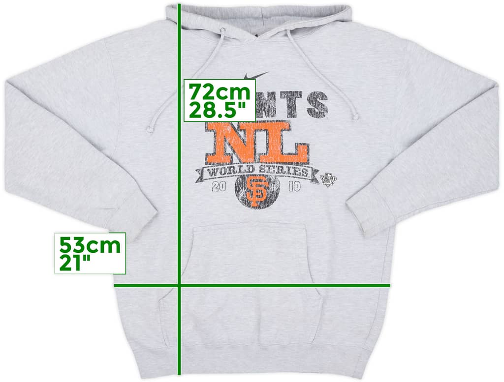 2010 San Francisco Giants World Series Nike Hooded Sweat Top - 5/10 - (L)