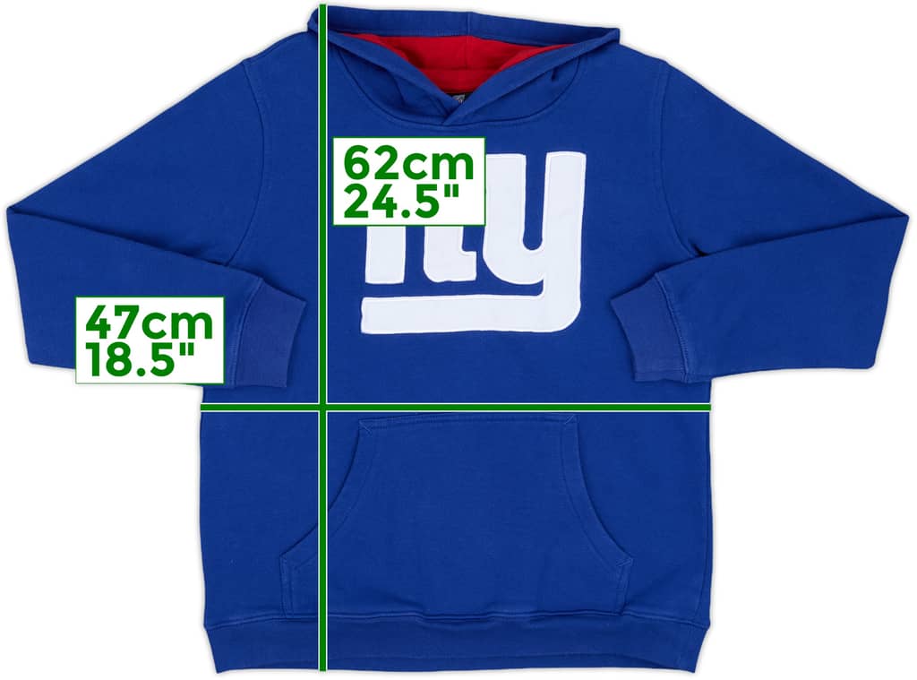 2008 New York Giants NFL Hooded Sweat Top - 8/10 - (L.Boys)