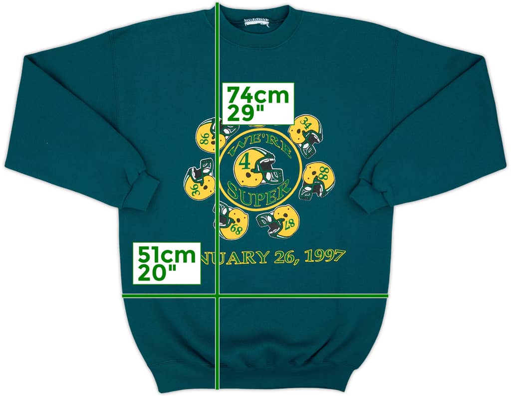 1997 Green Bay Packers Sweat Top - 8/10 - (M)