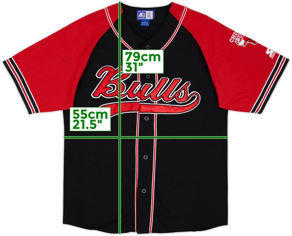 1990s Chicago Bulls Starter Baseball Jersey - 9/10 - (L)
