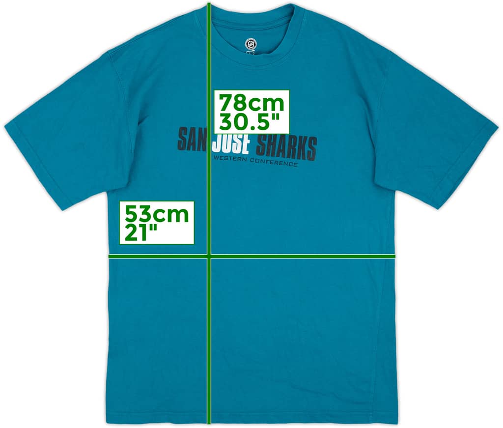 2010-11 San Jose Sharks NHL Graphic Tee - 8/10 - (L)