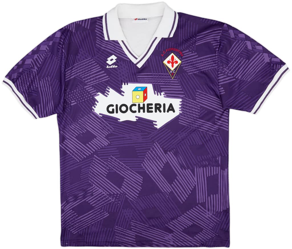 1991-92 Fiorentina Home Shirt - 7/10 - (XL)