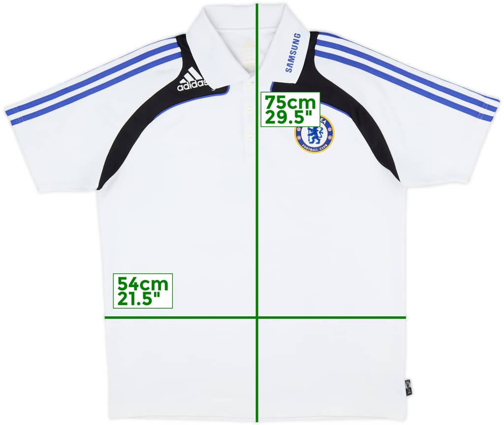 2008-09 Chelsea adidas Polo Shirt - 8/10 - (L)