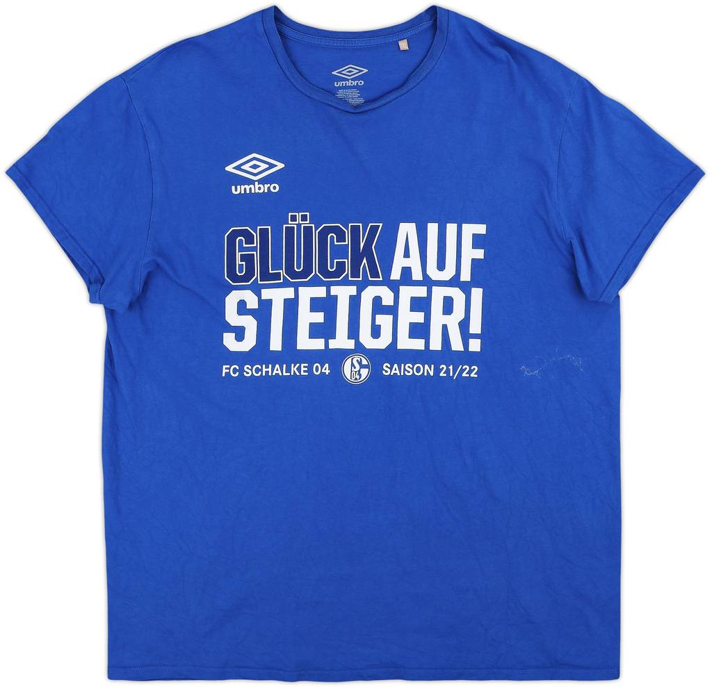 2021-22 Schalke Umbro Cotton Tee - 9/10 - (XXL)