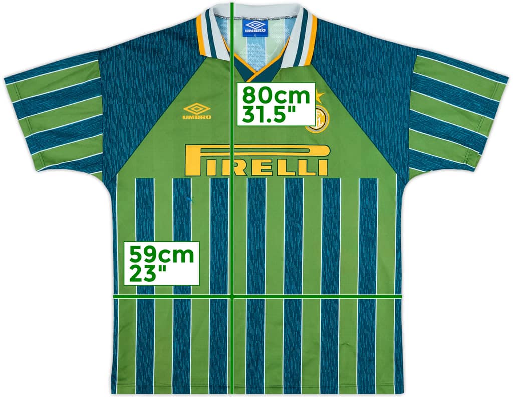 1995-96 Inter Milan Away Shirt - 8/10 - (XL)