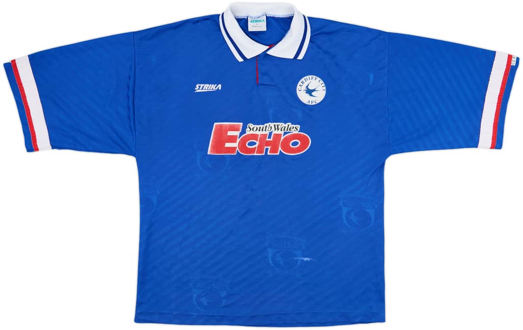 1994-95 Cardiff Home Shirt - 7/10 - (L)