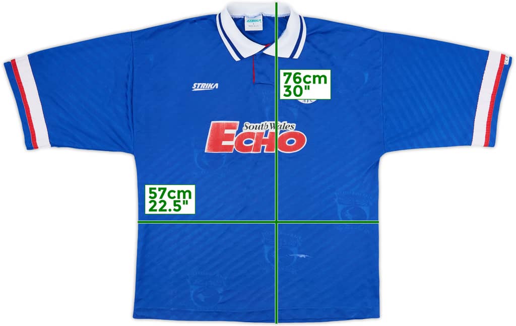 1994-95 Cardiff Home Shirt - 7/10 - (L)