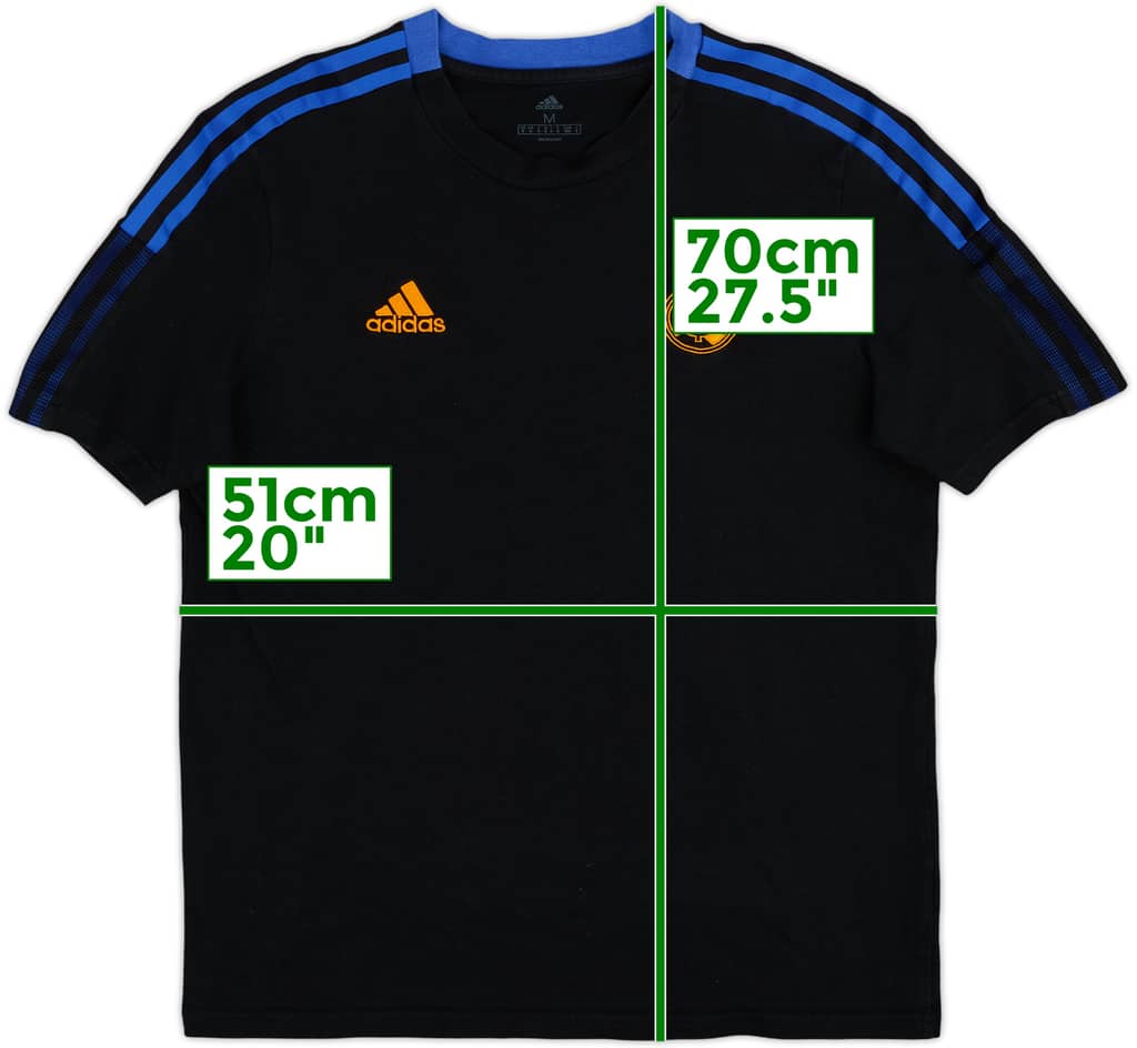 2021-22 Real Madrid adidas Cotton Tee - 9/10 - (M)