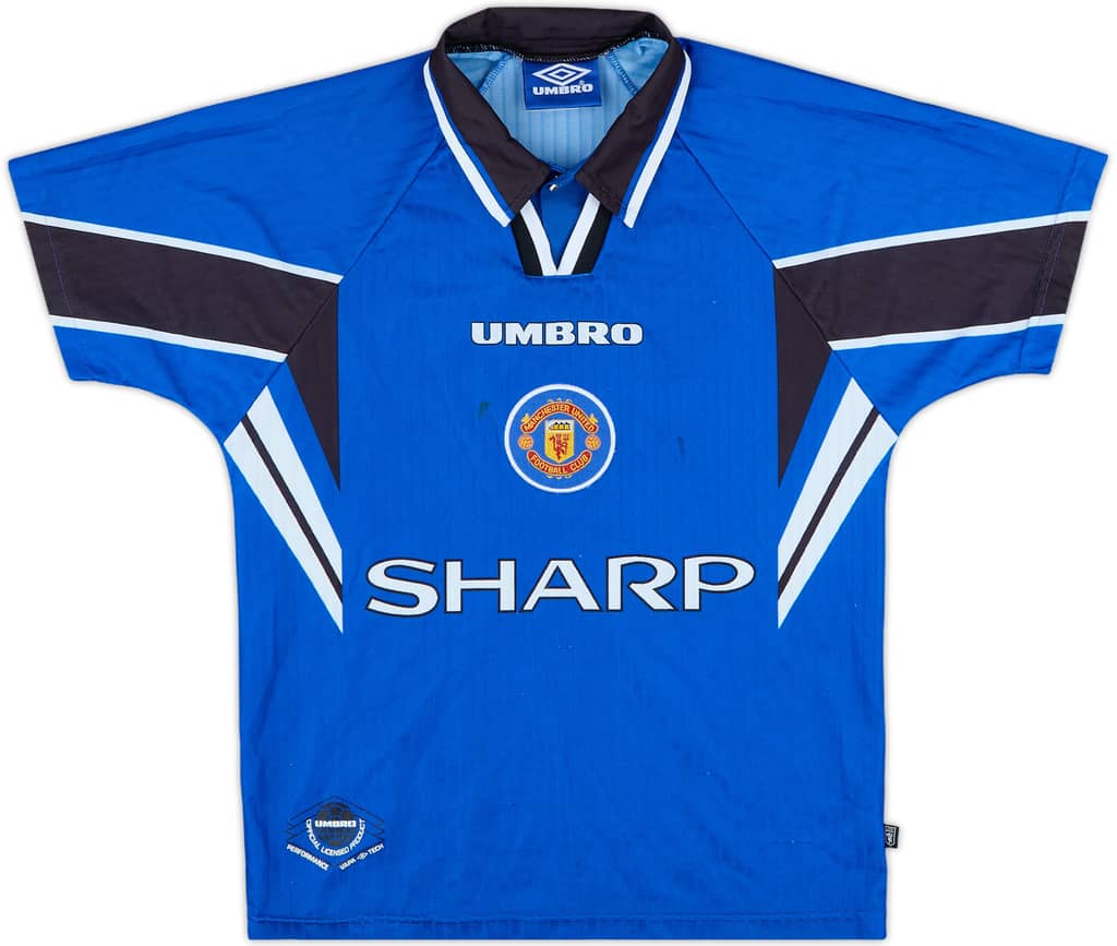 1996-98 Manchester United Third Shirt - 8/10 - (L.Boys)