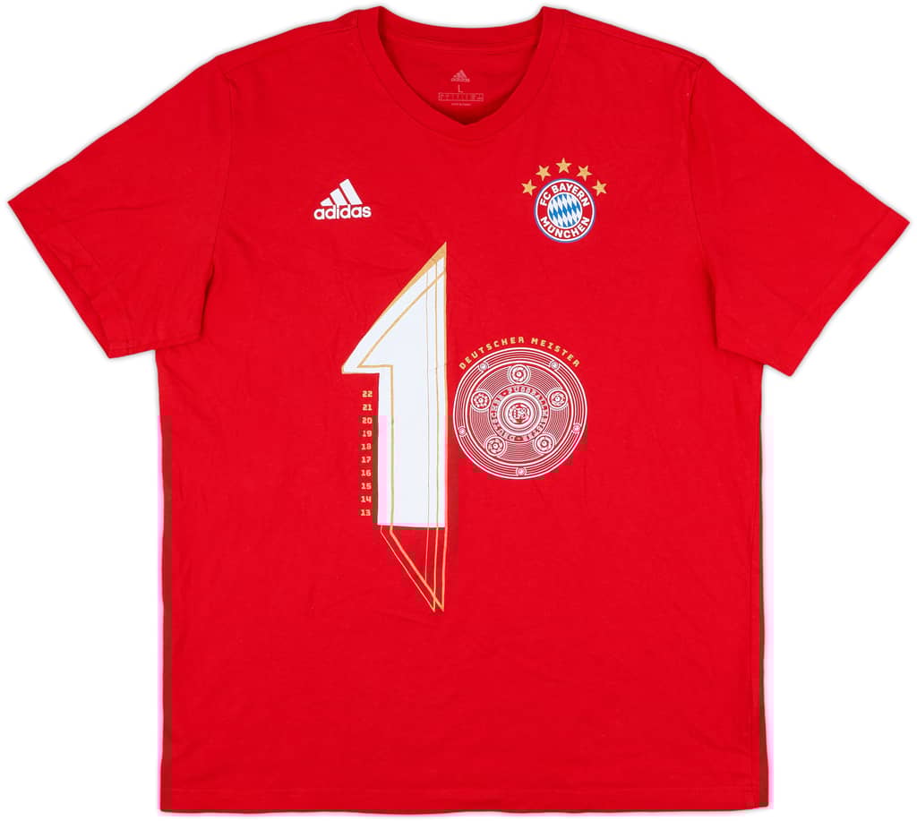 2021-22 Bayern Munich adidas Cotton Tee - 9/10 - (L)